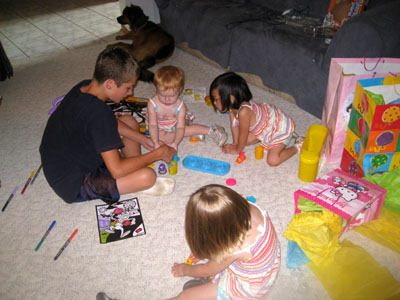 Being artsey with Cousin Christopher
